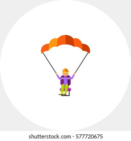 Paraglider Vector Icon