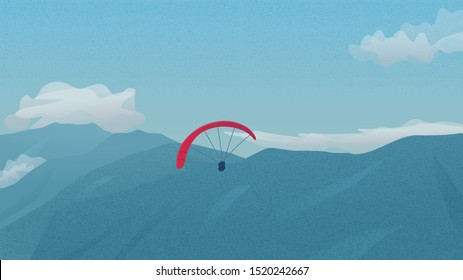 パラグライダー 山 のイラスト素材 画像 ベクター画像 Shutterstock
