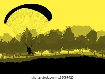 パラグライダー 山 のイラスト素材 画像 ベクター画像 Shutterstock