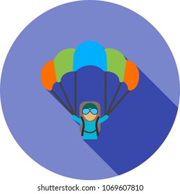 Paragliding, glider, parachute