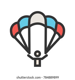 Paragliding, glider, parachute