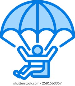 Paragliding Icon Element For Design