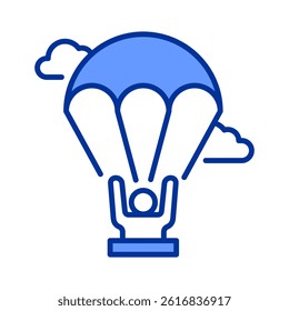 Paragliding Icon Element For Design