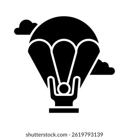 Gleitschirm-Symbolelement für Design
