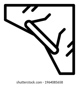 Paragliding icon. Outline Paragliding vector icon for web design isolated on white background