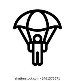 Paragliding Icon Vektorgrafik Symbol Design Illustration