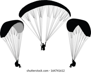 Paragliding - Vector