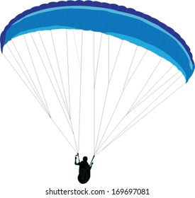 paragliding - vector