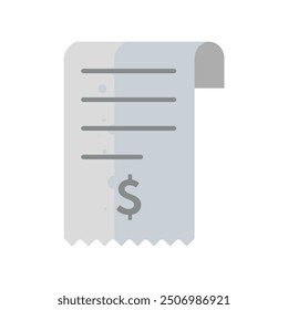 Paragon, bill, recepit - vector icon