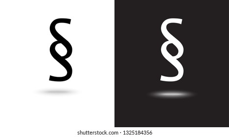 Paragraph black icon on black and white background