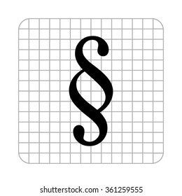 paragraph  - black vector icon