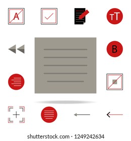 paragraph center icon. text editor icons universal set for web and mobile