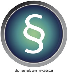 Paragraph glossy icon