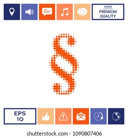 Paragraph halftone logo.