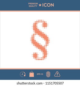 Paragraph halftone logo.