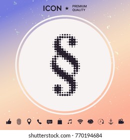 Paragraph halftone logo.