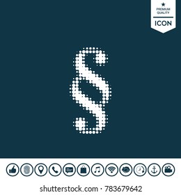 Paragraph halftone logo.