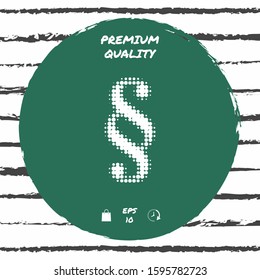 Paragraph halftone logo. Graphic elements for your design