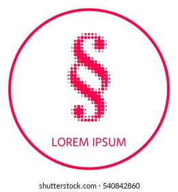 Paragraph halftone symbol.