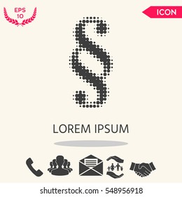 Paragraph halftone symbol.