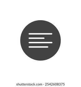 Paragraph icon black and white vector sign