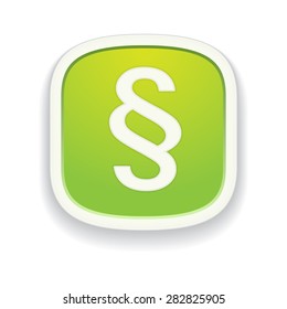the paragraph icon with green button / the paragraph / the paragraph pictogram 