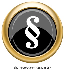 Paragraph icon. Internet button on white  background. EPS10 Vector. 