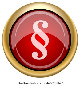 Paragraph icon. Internet button on white background. EPS10 vector.
