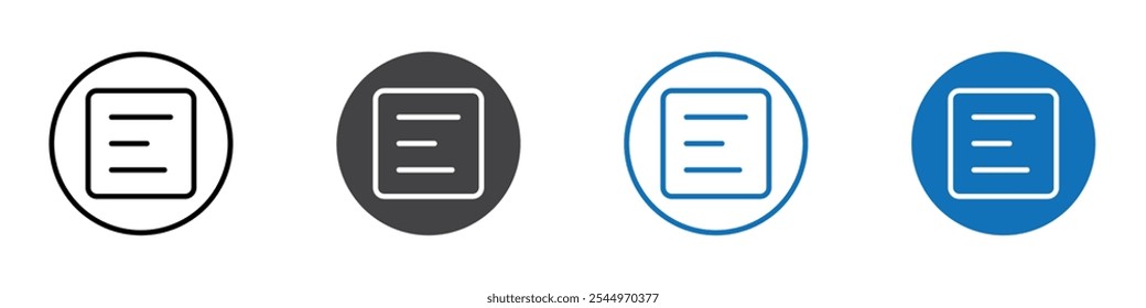 Paragraph icon Logo sign in thin line outline