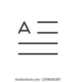 Conjunto de esquema de símbolo de logotipo de icono de párrafo