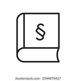 Paragraph icon Outline vector for web ui