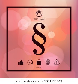 Paragraph icon symbol