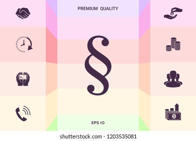Paragraph icon symbol