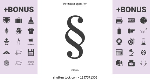 Paragraph icon symbol - graphic elements for your design
