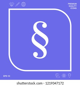 Paragraph icon symbol. Graphic elements for your design