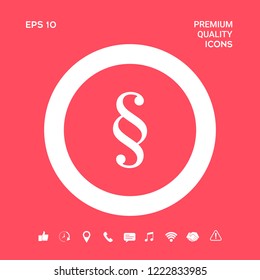 Paragraph icon symbol. Graphic elements for your design