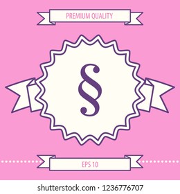 Paragraph icon symbol. Graphic elements for your design
