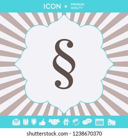 Paragraph icon symbol. Graphic elements for your design