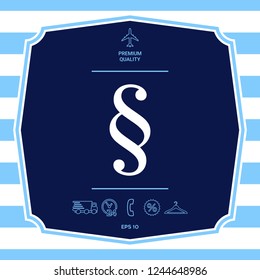Paragraph icon symbol. Graphic elements for your design