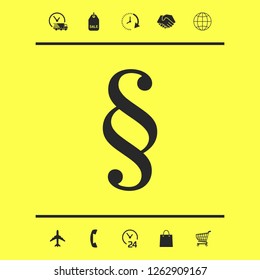 Paragraph icon symbol. Graphic elements for your design