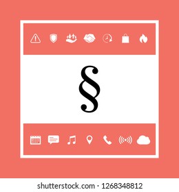Paragraph icon symbol. Graphic elements for your design