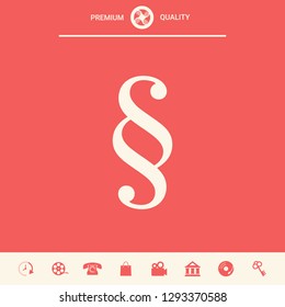 Paragraph icon symbol. Graphic elements for your design
