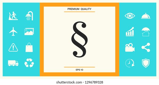 Paragraph icon symbol. Graphic elements for your design