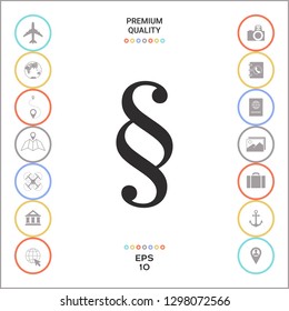 Paragraph icon symbol. Graphic elements for your design