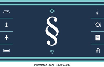 Paragraph icon symbol. Graphic elements for your design