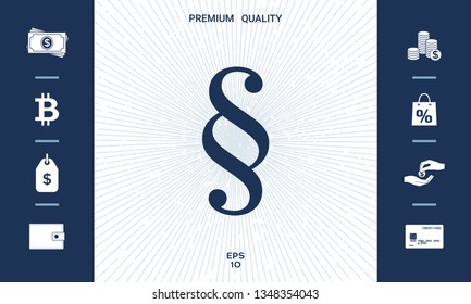 Paragraph icon symbol. Graphic elements for your design