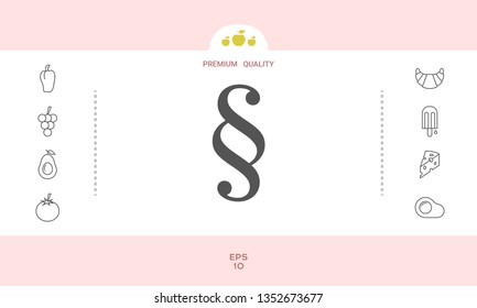 Paragraph icon symbol. Graphic elements for your design