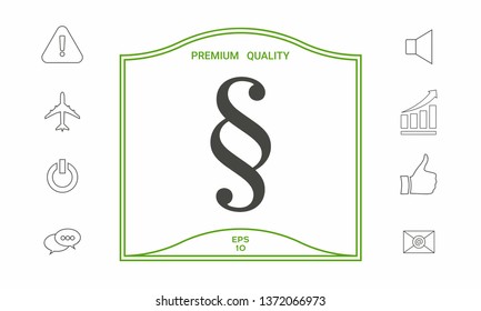 Paragraph icon symbol. Graphic elements for your design