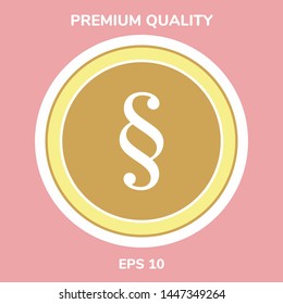 Paragraph icon symbol. Graphic elements for your design