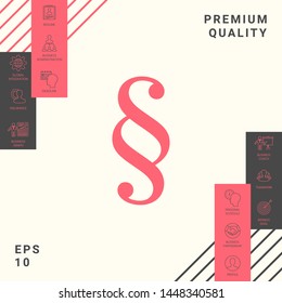 Paragraph icon symbol. Graphic elements for your design